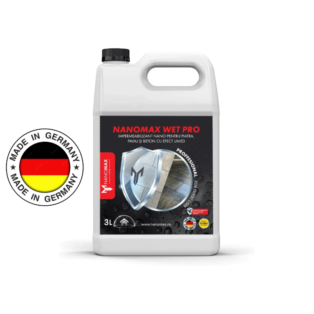 Защита на камък/бетон, хидроизолация с мокър ефект, NanoMax 3Л